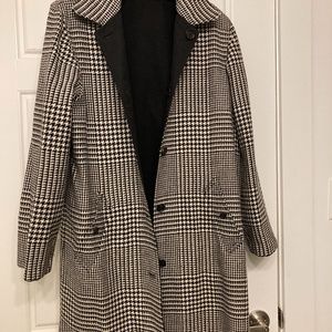 Reversible black/houndstooth Ralph Lauren coat